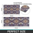 thumbnail image 7 of Multicolor Ethnic Geometric Pattern (4) Kitchen Rugs Sets Of 2,Anti Fatigue Kitchen Mat Rugs Non Slip Washable,Decorative Kitchen Floor Mats for Kitchen,Sink,Laundry,17"x30"+17"x47", 7 of 7