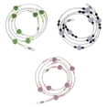 thumbnail image 1 of Paquete de 3 cables de correa para soporte de gafas - Collar de cadena de soporte de cadena de anteojos de acrílico premium - Cordón de cordón Fernando Partidario del collar de las gafas, 1 of 8