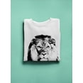 thumbnail image 3 of Lion Portrait Sweatshirt Women -SPIdeals Designs, Female Small, 3 of 4