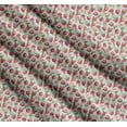 thumbnail image 3 of Soimoi Green Cotton Cambric Fabric Floral & Pomegranate Fruits Print Sewing Fabric BTY 42 Inch Wide, 3 of 7