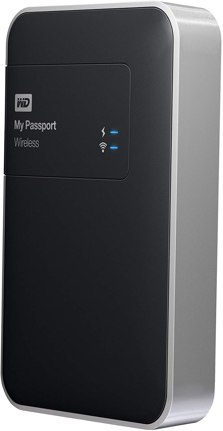 WD 1TB My Passport Wireless Portable External Hard Drive WIFI USB 3.0 WDBK8Z0010BBKNESN