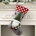 thumbnail image 2 of 2 Pcs Christmas Stockings 3D Gnomes Santa Personalized Christmas Stocking for Christmas Decoration, Haing Fireplace, Stairs, Christmas Tree (20 inch), 2 of 7