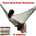 thumbnail image 2 of Hamacas Portátiles Para Acampar Al Aire Libre, Cómodas Hamacas Colgantes De Cuerda De Malla De Nailon, Hamacas Colgantes Para Columpio De Jardín Para Acampar Al Aire Libre Yuarrent HA023205-00, 2 of 7