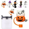 thumbnail image 3 of 3D Halloween Straw Cover * for Cup, Cute Accessories Halloween *, Dust-Proof Reusable Straw Topper Caps for Cups Accessories, 3 of 8