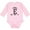 AD-Pink, variant on Letter E Monogram Tribal Arrow Girls Long Sleeve Baby Bodysuit