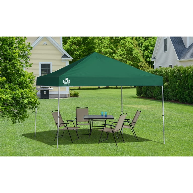 Quik Shade Weekender Elite 10 x 10 x 1 ft Green Canopy - Walmart.com