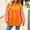 Orange, variant on Azrian Women’s Color Block Sweatshirt,Ladies Contrast Sleeve Pullover Sizes S-3XL