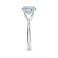 thumbnail image 3 of Angara Natural 2.3 Ct. Aquamarine Solitaire Ring in Sterling Silver for Women (Ring Size: 9.5), 3 of 9