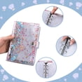 thumbnail image 1 of Carpeta de sobres de tamaño A6 con presupuesto, carpeta de planificación de presupuesto con cubierta de lentejuelas transparentes, 8 bolsillos con cremallera, bolsa para tarjetas, bolsillo doble y et, 1 of 6