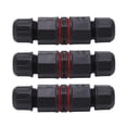 thumbnail image 1 of DEWIN 3 uds Conector de Cable Impermeable 3 Pines Recto a través IP68 Conector Impermeable para Fuentes de Luces LED para Exteriores, 1 of 5