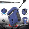 thumbnail image 2 of Coque pour Airpods, ORETech Hybride Robuste 2 en 1 Antichoc Coque de Protection Complète PC Dur+silicone Souple, 2 of 4