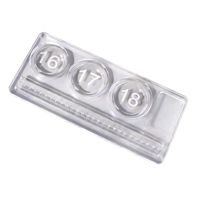 FashionCha Bead Board for Jewelry Making, Bead Measuring Plate with Measuring Function, Portable, Handmade, Practical Bracelet Sizer Made of Acrylic