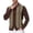 Brown, variant on Vedolay Men's Cardigan Sweater Winter Knit Full-Zipper Sweater Slim Fit Brown,L