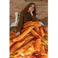 thumbnail image 6 of Mac N Cheese Blanket for Fall Winter Spring All Season Warm Fuzzy 50x40 in for Small Microplush Lightweight Thermal Fleece Summer Autumn Blankets for Couch Bed Sofa, 6 of 7