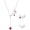 07-ruby-Jul, variant on Stethoscope Necklace 925 Sterling Silver Medical Jewelry with Birthstone, Gift for Doctors Nurses Medical Students, Graduation RN Present