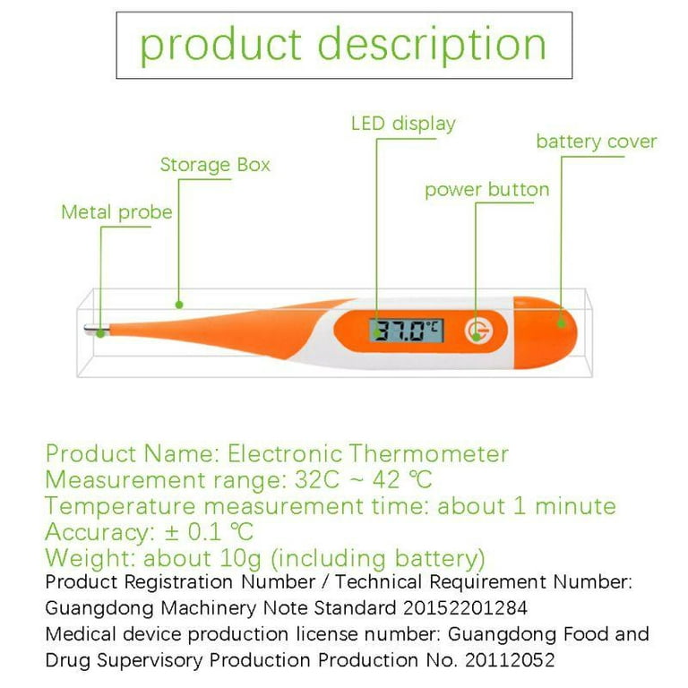 2020 Model] Best Digital Medical Thermometer (Baby and Adult Termometro),  Accurate and Fast Readings - Oral and Rectal Thermometer for Children and  Babies - DT-R1221A with Fever Indicator