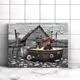 thumbnail image 6 of Asdg12s-Highland Cows Wall Art Farmhouse Bathroom Decor Wall Pictures Cute Cow Sitting in Bathtub Canvas Print Painting Rustic Cattle Wall Décor for Bathroom Framed Artwork 12x16 inch, 6 of 7