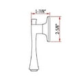 thumbnail image 5 of Design House 702449 Ironwood Dummy Reversible Door Lever Brushed Bronze, 5 of 10