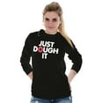 thumbnail image 4 of Just Dough It Donut Baking Baker Lazy Plus Size Long Sleeve Graphic Tee Shirt Brisco Brands 2X, 4 of 5