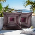 thumbnail image 5 of Waterproof Throw Pillow Covers Set of 2, 20x20 Inch Purple Framed Geometric Decorative Pillowcases Outdoor Pillow Slip Cushion Covers Set for Couch Tent Vintage Modern Abstract Art, 5 of 7