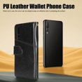 thumbnail image 3 of Funda de teléfono tipo billetera de cuero PU con botones magnéticos y tarjetero para Huawei P20 Pro, cubierta a prueba de golpes, 3 of 8