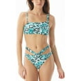 thumbnail image 3 of Sundazed ANIMAL PRINT Snake-Print One Shoulder Bikini Swim Top, US 34C, UK 34C, 3 of 4