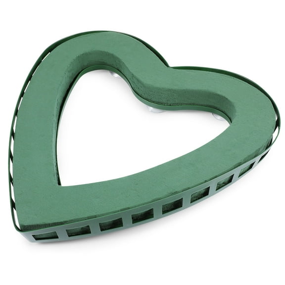 2 Pieces Floral Foam Wedding Car Heart Frame Decoration Bride
