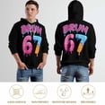 thumbnail image 5 of Number 67 Hoodies for Women Men, Unisex Anime 3D Print Pullover Hooded Sweatshirt with Pocket, Casual Long Sleeve Sweatshirt, S, 5 of 8