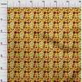 thumbnail image 2 of oneOone Viscose Chiffon Yellow Fabric Halloween Sewing Material Print Fabric By The Yard 42 Inch Wide, 2 of 4