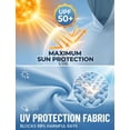 thumbnail image 3 of 3 Pack UPF 50+ Sun Protection Mens Hoodie Long Sleeve SPF Fishing Shirt Swim Rash Guard Athletic Workout Tops, 3 of 7