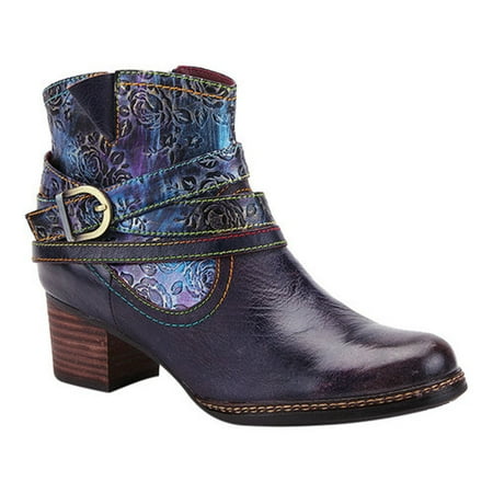 

Women s L Artiste by Spring Step Shazzam Rose Ankle Bootie