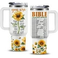 thumbnail image 2 of Christian Gifts for Women, 40 oz God Says You Are Tumbler with Handle, Inspirational Religious Birthday Gifts for Faith Cup, Christian Spiritual Catholic Jesus Bible Pastor Prayer Gifts for Christmas, 2 of 6