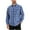 Blue, variant on Men's Plaid Button Down Shirt Long Sleeve Dress Shirts Regular Fit Casual Work Shirts with Chest Pocket