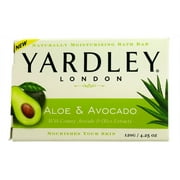 Yardley London Moisturizing Bar Fresh Aloe With Avocado Essence 4.25 oz (Pack of 6)