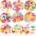 thumbnail image 2 of U8MO 100pcs Mixed Jelly Color Acrylic Various Shape Heart Flower Charm Beads Crafts-Flower Donut 20mm, 2 of 9