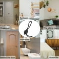 thumbnail image 3 of Unique Bargains Iron Robe Hooks Wall Hook DIY Closet Hangers Home Storage Holder 5pcs, Black, 3 of 7