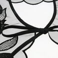 thumbnail image 4 of Esquirla Chiffon Floral Fake Collar Detachable - Black 02, as described, 4 of 8