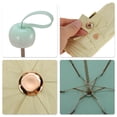 thumbnail image 3 of Unique Bargains 1 Pcs Compact Umbrella 5-Fold Umbrella Mint Green Milk Coffee Color, 3 of 6