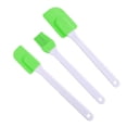 thumbnail image 1 of VONKY 3Pcs Silicone Spatulas Cake Cream Butter Scraper Brush Resistant Green, 1 of 6