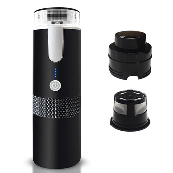 Xirurus 6oz Portable Espresso Maker ā 1200mAh Rechargeable, Dual Coffee Powder & Capsule Bin, 170ml Capacity, Auto Brew, No Heating