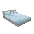 thumbnail image 3 of Ambesonne Nautical Fitted Sheet & Pillow Sham Set, Calm Sea Paradise, Twinxl, Pale Blue, 3 of 3