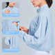 thumbnail image 4 of Chaqueta deportiva con protección solar, top deportivo informal de corte holgado, traje deportivo para correr con cremallera de manga larga, 4 of 4