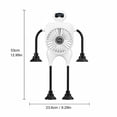 thumbnail image 3 of THOPBPRK Desk Fan, Personal Table Fan with StrongAirflow & Rechargeable Battery, Creative fan with FlexibleBendable 4-Legs Structure & Silicone Sucker for Bedroom Home ,White, 3 of 7