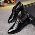 thumbnail image 4 of Men's Casual Dress Shoes Fashion PU Leather Buckle Oxfords Shoes Slip on Loafer Formal Business Comfortable Dress Shoes for Men, 4 of 4
