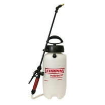 Chapin 26021XP A 2-Gallon Heavy-Duty Compression Sprayer for Professional Use, with 3 nozzles -one Brass, Pressure Relief Valve, Comfort Grip Handle, Translucent White