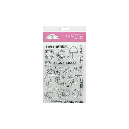 UPC: 0842715072138 | Doodlebug Collection Fairy Garden Doodle Stamps Bugs & Kisses