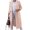 Pink, variant on LANGWYQU Fall Winter Long Sleeve Women Double Breasted Casual Trench Coat Outwear