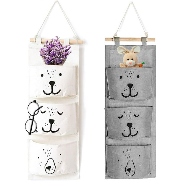 Bolsa colgante, bolsa de almacenamiento colgante, almacenamiento con 3 bolsillos, organizador de bolsillo colgante, bolsa de almacenamiento, bolsa de tela para colgar, bolsa de almacenamiento para bañ