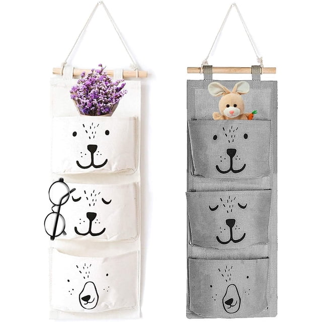 Bolsa colgante, bolsa de almacenamiento colgante, almacenamiento con 3 bolsillos, organizador de bolsillo colgante, bolsa de almacenamiento, bolsa de tela para colgar, bolsa de almacenamiento para bañ