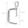 thumbnail image 2 of unbranded Silver Pasta Maker Fixing Clamp Universal Replacement Clip for Convenient Noodle Machine Maintenance, 2 of 7